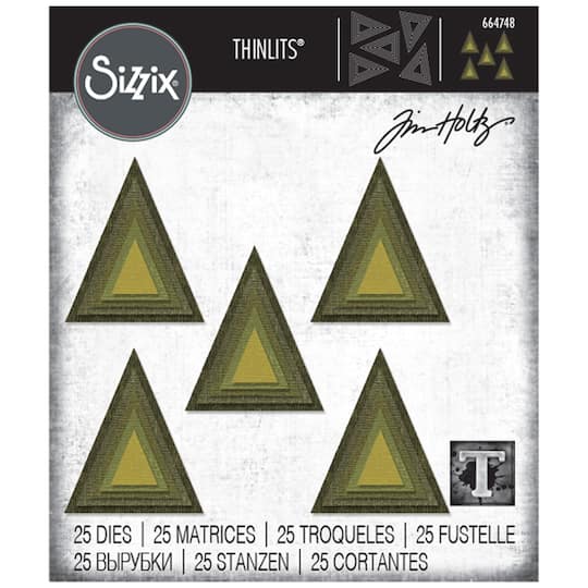 Sizzix® Thinlits® Stacked Tiles Triangles Die Set by Tim Holtz®